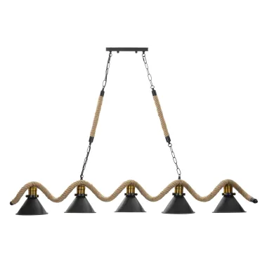 Lampa wisząca CUP/ROPE 5-punktowa 130x20x80 cm